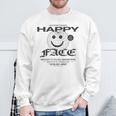 Happy Face Globe Sweatshirt Geschenke für alte Männer