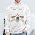 Happy Hockeydays Ice Hockey Fan Ugly Christmas Sweater Sweatshirt Geschenke für alte Männer