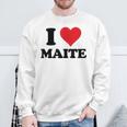 I Heart Maite First Name I Love Personalized Stuff Camisa de entrenamiento Regalos para ancianos