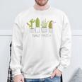 Hedgehog Hedgehog Perfect Match Cacti Sweatshirt Geschenke für alte Männer