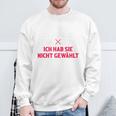 Hör Auf Zu Heulen Ich Hab Sie Nicht Gewählt Blue Sweatshirt Geschenke für alte Männer