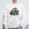 Ich Schnarche Nicht Spruch Farmer Farmer Tractor Blue Sweatshirt Geschenke für alte Männer