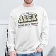 I'm Alex Doing Alex Things Alex First Name Sweatshirt Geschenke für alte Männer