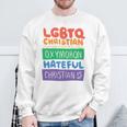 LGBTQ Christian Is Not An Oxymoron LGBT Pride Premium Sweatshirt Gifts for Old Men