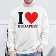 With I Love Budapest Motif Sweatshirt Geschenke für alte Männer