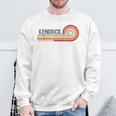 I Love Kendrick Personalizado Retro Sunset Primer Nombre Camisa de entrenamiento Regalos para ancianos