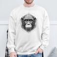 Mono Animal Zoológico Arte Mono Camisa de entrenamiento Regalos para ancianos