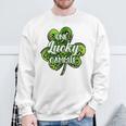 One Lucky Gammie Irish Shamrocks St Patrick's Day Sweatshirt Gifts for Old Men