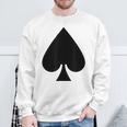 Pad Ass Card Game Playing Card Costume Fancy Dress Party Gray S Sweatshirt Geschenke für alte Männer