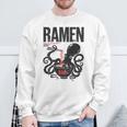 Ramen Anime Manga Kawaii Otaku Fashion Backprint Streetwear Gray Sweatshirt Geschenke für alte Männer