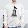 The Raven El Cuervo Poe Usher Lápida Gótico Nevermore Oscuro Camisa de entrenamiento Regalos para ancianos
