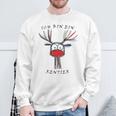 I Am A Reindeer Fun Christmas Gray Sweatshirt Geschenke für alte Männer