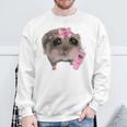 Sad Hamster Meme Drink Bottle Gray Sweatshirt Geschenke für alte Männer