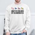 Scandinavia Flags Sweden Norway Denmark Finland Sweatshirt Geschenke für alte Männer