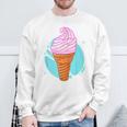 Soft Ice Cream In The Waffle Summer Ice Cream S Sweatshirt Geschenke für alte Männer