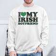 St Patrick Day I Love Irish Boys I Heart My Irish Boyfriend Sweatshirt Gifts for Old Men