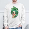 Sunglasses Green Snake Hair Hairstyle Medusa Sweatshirt Geschenke für alte Männer