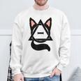 Theta Delta Cat Therian Pride Gray Sweatshirt Geschenke für alte Männer