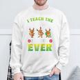I Teach The Cutest Kiddos Ever Cute Kgarten Teacher Design Raglan Baseball Tee Sweatshirt Gifts for Old Men