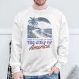 Welcome To America's Gulf Retro Vintage Beach Sweatshirt Gifts for Old Men