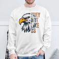 They Not Like Us Eagle Graphic Motivational Black History Sweatshirt Gifts for Old Men