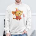 Year Of The Rat Chinese Zodiac Animal Horoscope Red Seal Premium Sweatshirt Gifts for Old Men