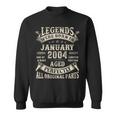 21St Birthday For 21 Year Old Birthday January 2004 Sweatshirt