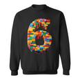 6 Year Old Blocks Building Master Builder 6Th Birthday Boy Sweatshirt