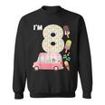 8Th Birthday Crew Ice Cream Truck I'm 8 Bday Ice Cream Party Camisa de entrenamiento