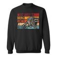 Adopt a Street Cat Sweatshirt - Funny Design for Raccoon Lovers