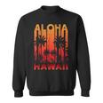 Aloha Hawaii Palm Trees Paradise Beach Holiday Summer Sweatshirt