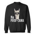 Alpaca With Sunglasses No Prob-Lama Hipster Lama Sweatshirt