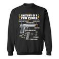 Anatomy Of A Pew Pewer Pistol 9 Mm Sports Shooting Sweatshirt