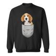 Beagle In The Chest Pocket Pocket For Dog Owners Sweatshirt