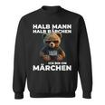 Bear Half Man Half Bear Fairy Tale Partner Sweatshirt