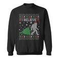 I Believe Bigfoot Sasquatch Ugly Christmas Sweater Mens Sweatshirt