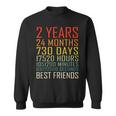 Best Friends Vintage 2 Years Friendship Anniversary Sweatshirt