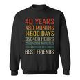 Best Friends Vintage 40 Years Friendship Anniversary Sweatshirt