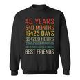 Best Friends Vintage 45 Years Friendship Anniversary Sweatshirt