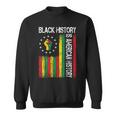 Black History Is American History Afro African American Flag Sweatshirt