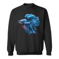 Blue Betta Fish And Siamese Betta Fish Tank Owner Sweatshirt