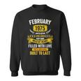 Born In February 1975 Vintage February 1975 Birthday Sweatshirt