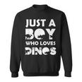 Boy Who Loves Dinos Letras Divertidas Con Diseño De Dinosaur Camisa de entrenamiento