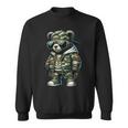 Camo Teddy Bear Hip-Hop Streetwear-Urban Camouflage Bear Sweatshirt