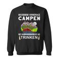 Camping Camping Weekend Forecast Drinking Alcohol Saufen Sweatshirt