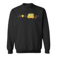 Campingan Boxenwagen Heartbeat Ecg Camper Sweatshirt