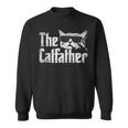The Catfather Cat Dad Fathers Day Vintage Father's Day Sweatshirt