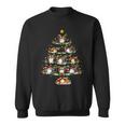 Christmas Lights Santa Drummer Christmas Tree Sweatshirt