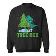 Christmas Tree Rex Dinosaur Fan Children's Christmas Tree Sweatshirt