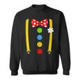 Clown Costume Braces Fancy Dress Carnival Sweatshirt